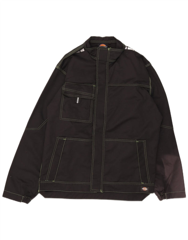 Dickies Mens Utility Jacket UK 42 XL Μαύρο βαμβακερό