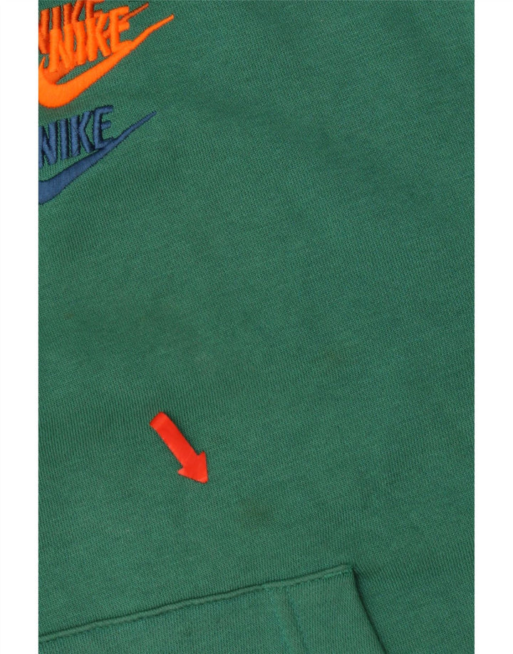 Ανδρικά κουκούλα Nike, μεσαίο πράσινο βαμβακερό