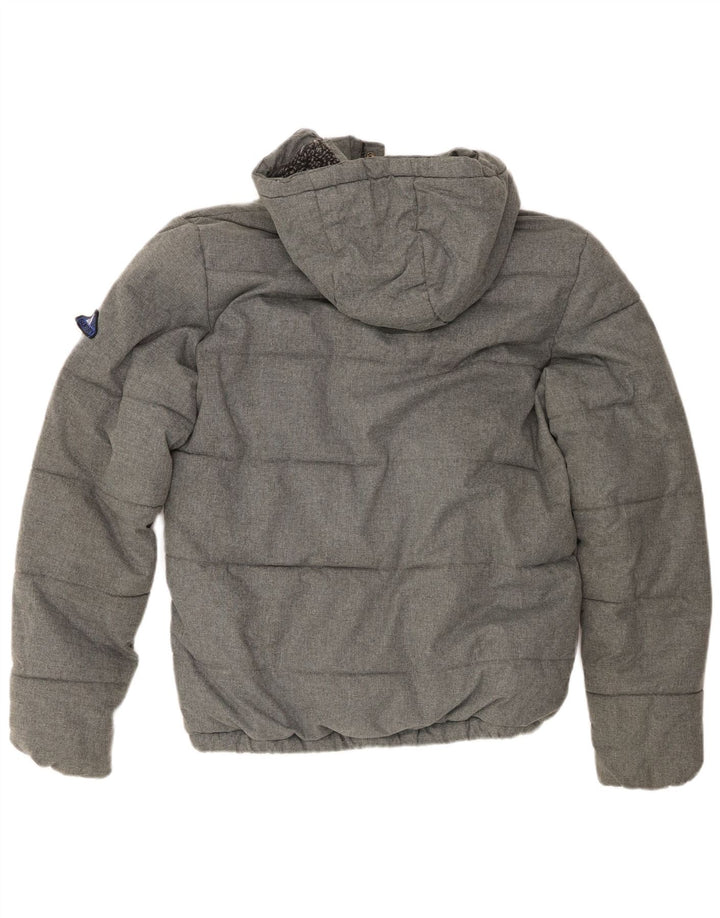 Superdry Ανδρικό μπουφάν με κουκούλα με επένδυση UIK 38 Medium Grey Polyester