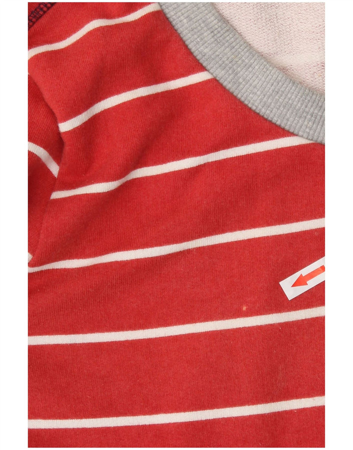 Timberland Γυναικεία φούτερ μεγάλου μεγέθους Jumper UK 10 Small Red ριγέ