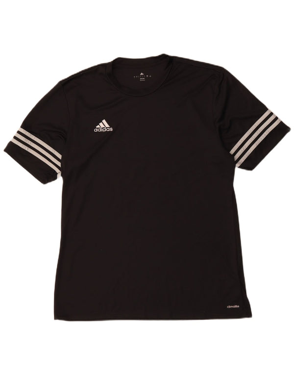 Adidas Ανδρικό T-Shirt Climalite Top Large Μαύρο Πολυεστέρας
