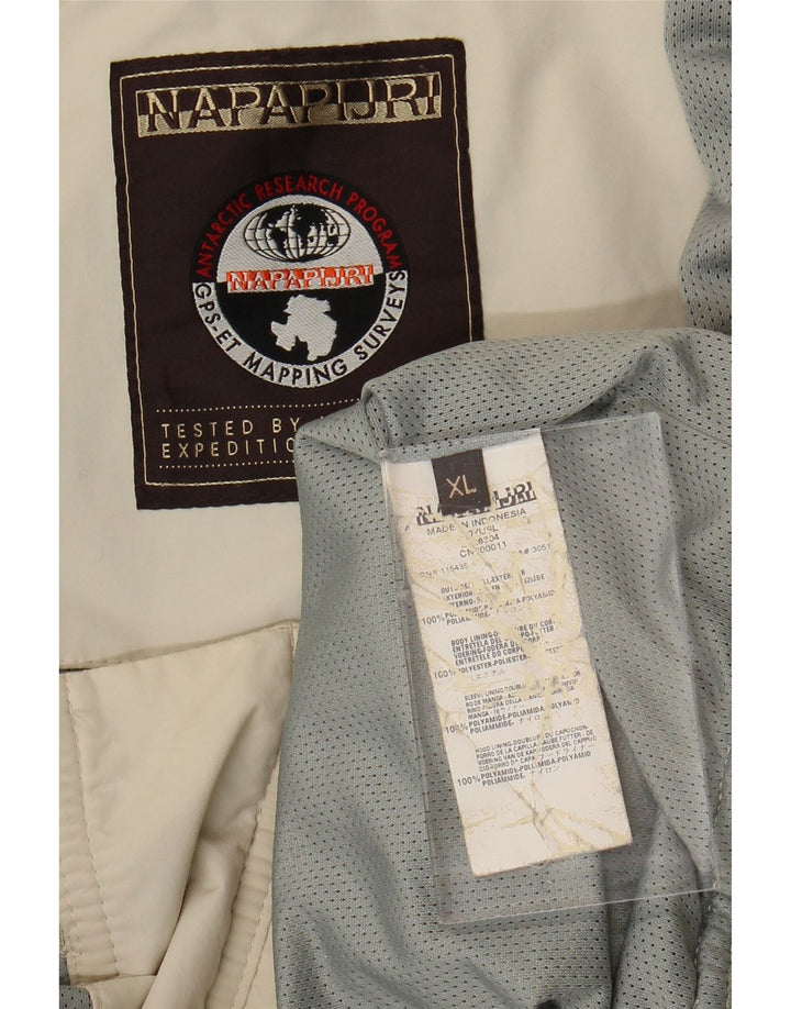 NAPAPIJRI Mens Bomber Jacket UK 42 XL Grey Polyamide
