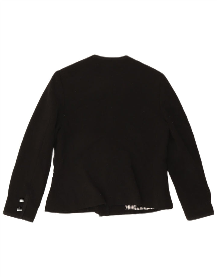 Vintage γυναικείο σακάκι 5 κουμπιών UK 12 Medium Black