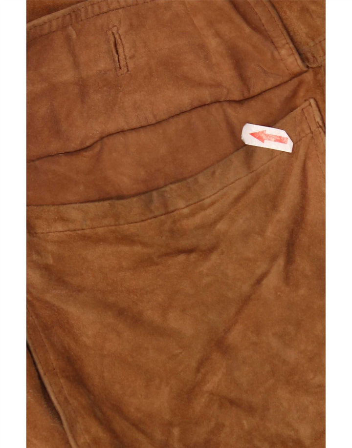 Vintage Ανδρικό Suede Bomber Jacket UK 42 XL Καφέ Δερμάτινο