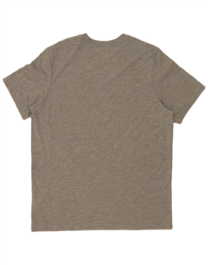 Ανδρικό γραφικό μπλουζάκι Nike Dri Fit Top Large Grey Polyester