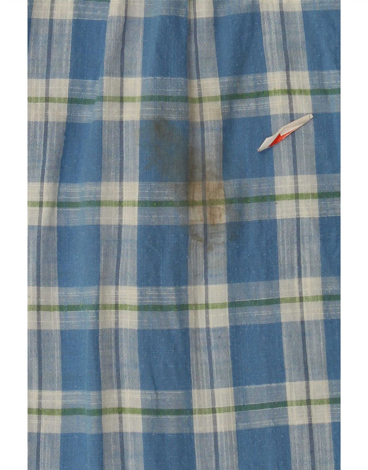 Ανδρικό κοντομάνικο πουκάμισο Wrangler 2XL Blue Check Cotton