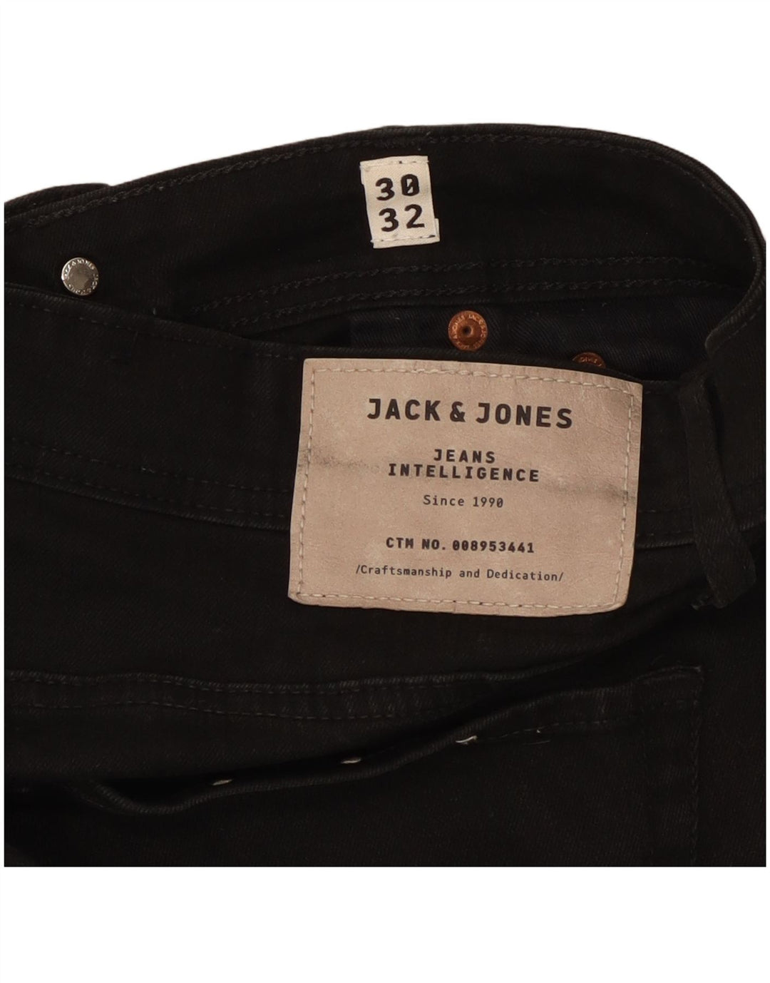 Jack & Jones Ανδρικό Tim W30 L32 Μαύρο βαμβακερό