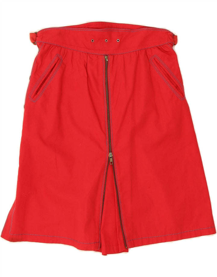 VINTAGE Womens Skort UK 12 Medium  Red Vintage Vintage and Second-Hand Vintage from Messina Hembry 