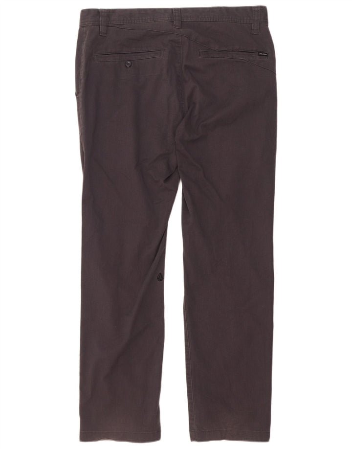 Ανδρικό ίσιο παντελόνι Chino Volcom W34 L32 Γκρι βαμβακερό