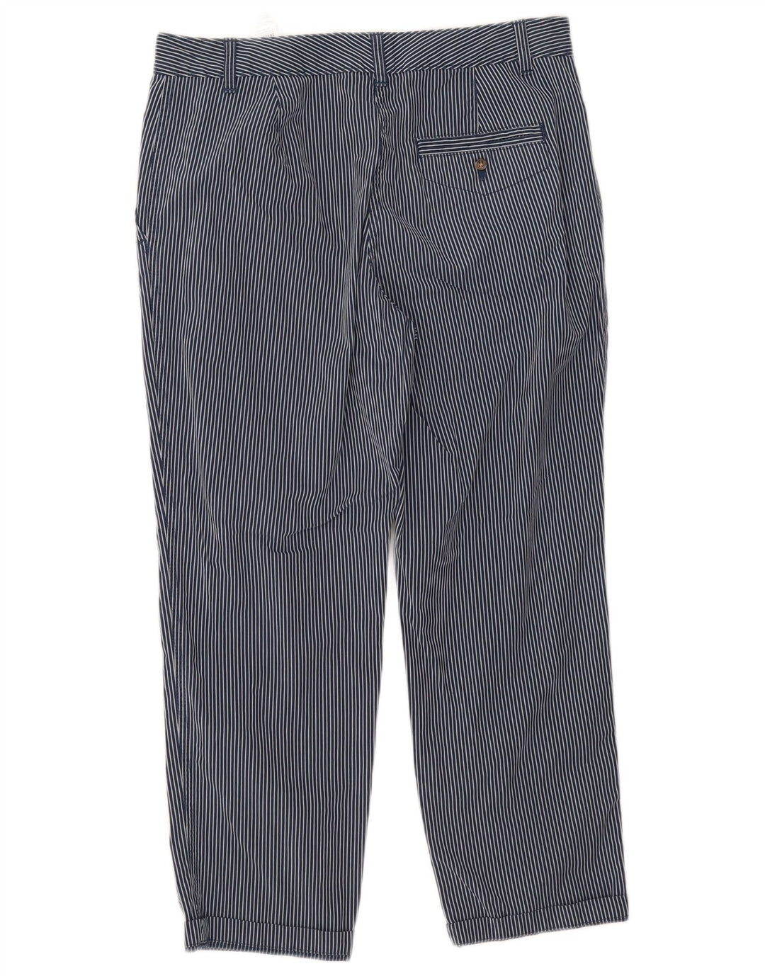 Marks & Spencer Γυναικείο Cropped Παντελόνι UK 12 Medium W32 L25 Navy Blue
