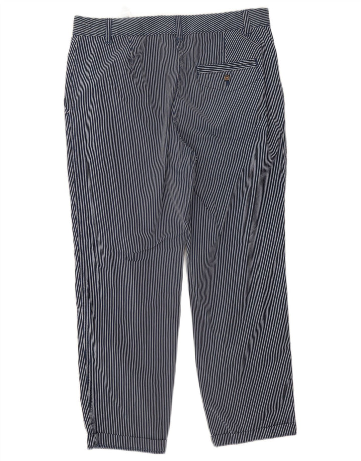 Marks & Spencer Γυναικείο Cropped Παντελόνι UK 12 Medium W32 L25 Navy Blue