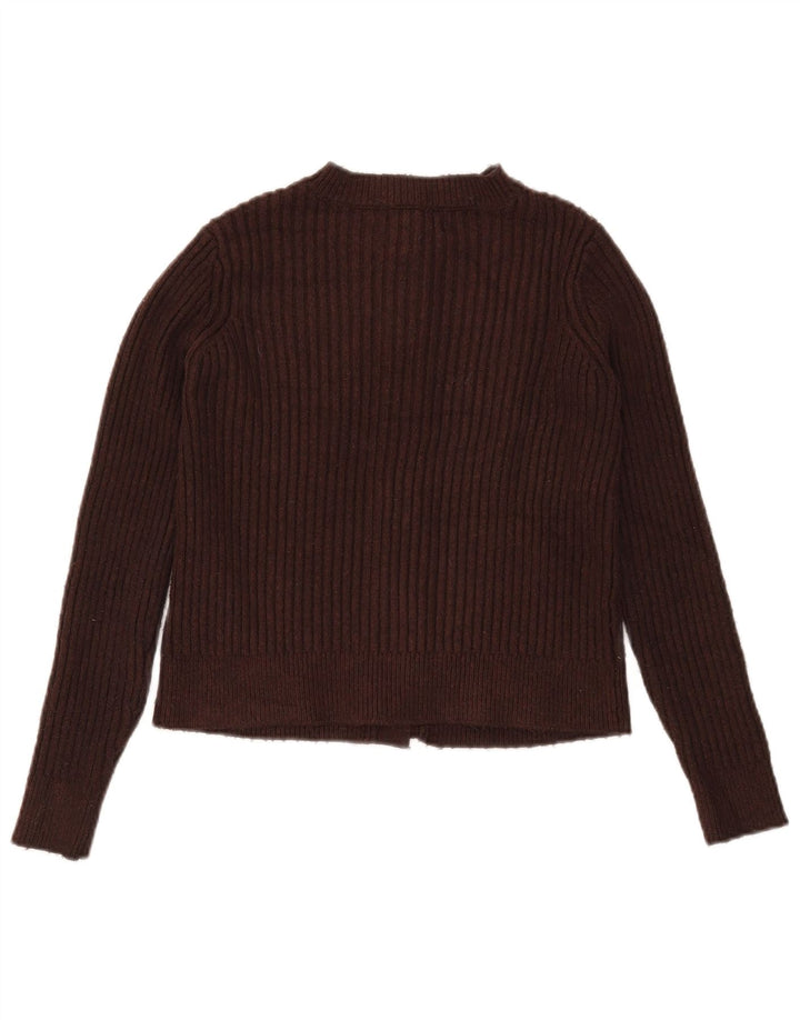 Marks & Spencer Γυναικεία ζακέτα Crop UK 10 Small Brown Polyester