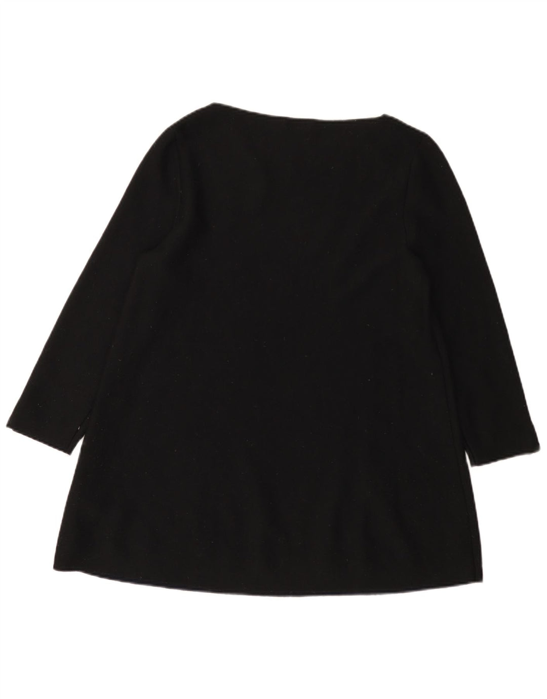 Cos Γυναικείο χιτώνιο 3/4 μανίκι τοπ UK 14 μεσαίο μαύρο μαλλί