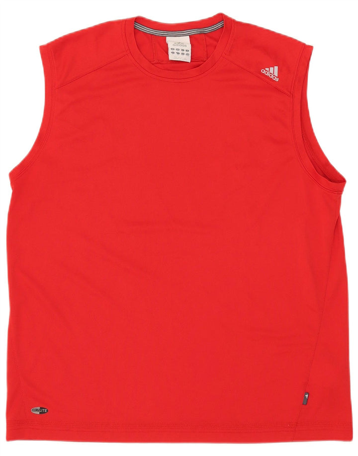 Adidas Γυναικείο γιλέκο Climalite Top UK 18 XL Red Polyester