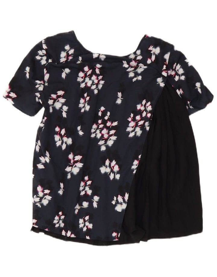 Γυναικεία μπλούζα French Connection Top UK 10 Small Black Floral Polyester