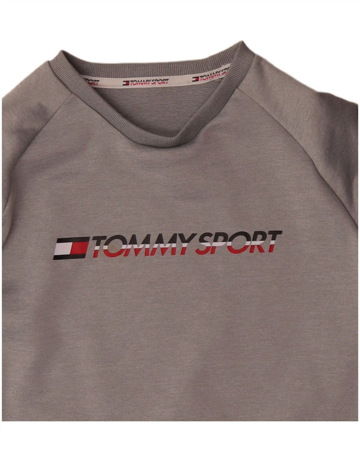 Γραφικό ανδρικό φούτερ Tommy Hilfiger Jumper Medium Grey Polyester