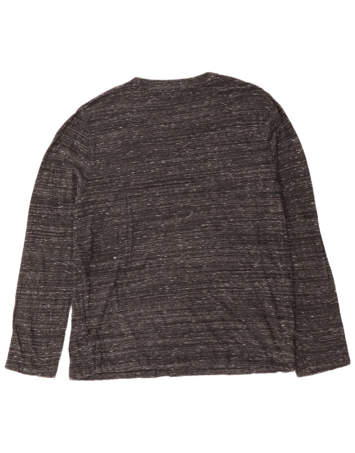 Ανδρικό μακρυμάνικο SUPERDRY τοπ 3XL βαμβακερό γκρι