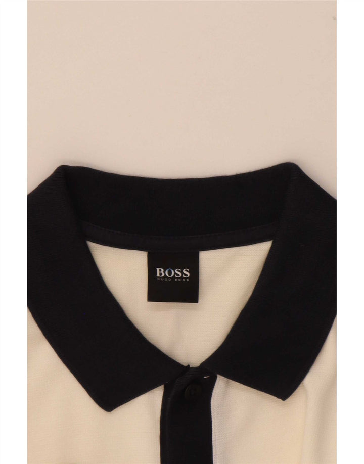 Ανδρικό μπλουζάκι πόλο Hugo Boss, μικρό λευκό χρώμα