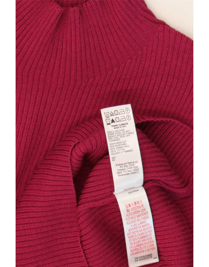 Marks & Spencer Γυναικείο πουλόβερ με λαιμό χελώνα UK 14 Large Purple