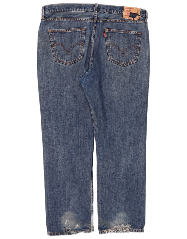 Γυναικείο ίσιο τζιν Levi's W40 L30 Μπλε βαμβακερό