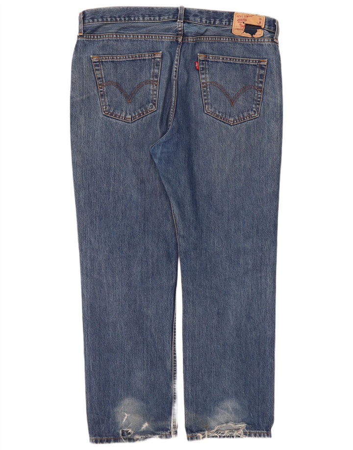 Γυναικείο ίσιο τζιν Levi's W40 L30 Μπλε βαμβακερό