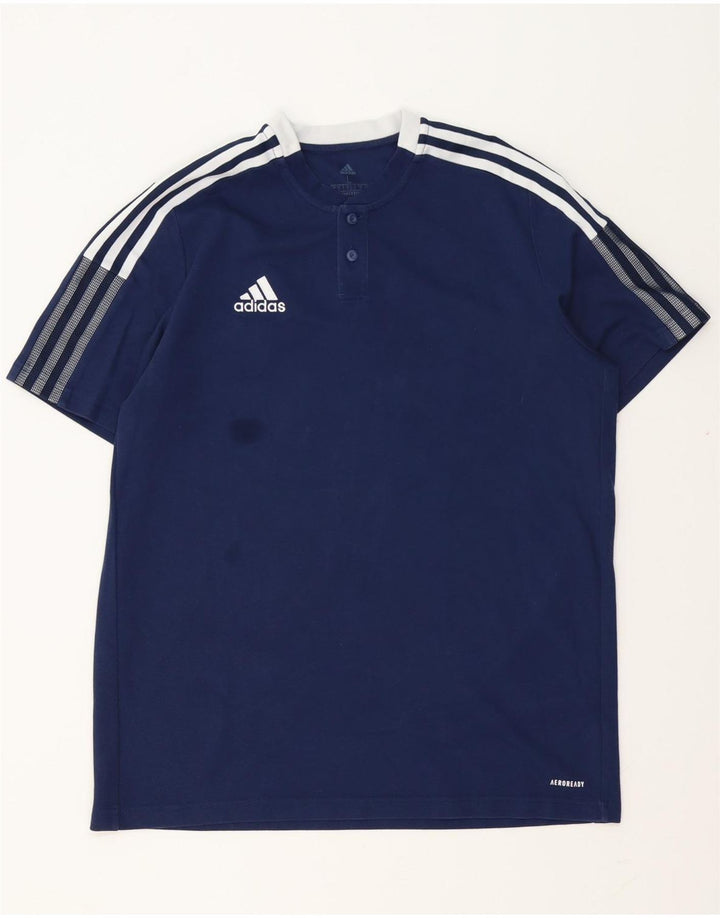 Ανδρικό T-Shirt Aeroready ADIDAS Top Large Navy Blue
