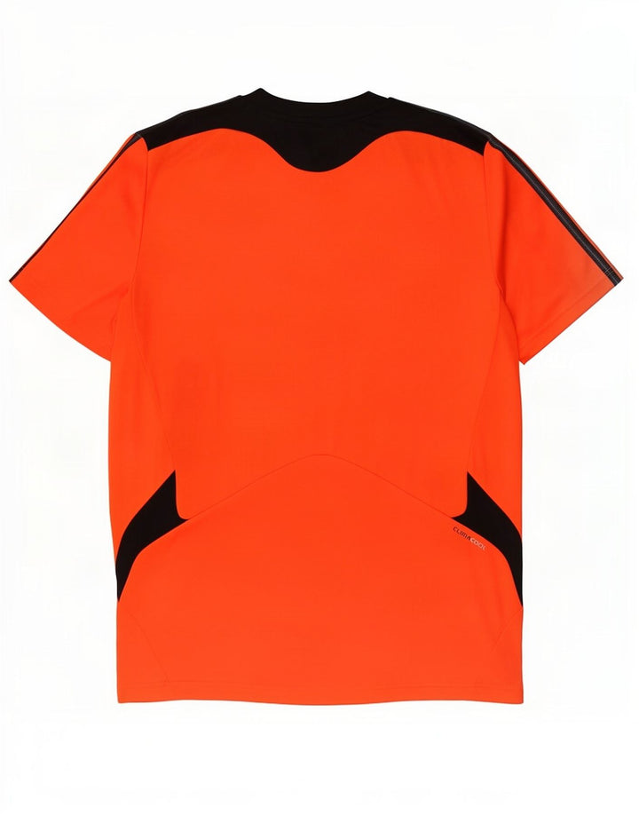 Ανδρικό T-Shirt Adidas Climacool Top Medium Orange Colourblock Polyester
