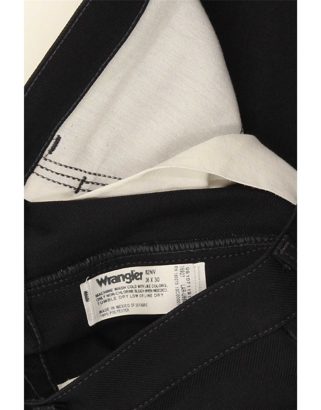 Ανδρικό ίσιο casual παντελόνι Wrangler W36 L30 Navy Blue Polyester