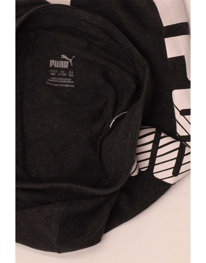 Puma Girls Graphic κολάν 11-12 ετών Γκρι