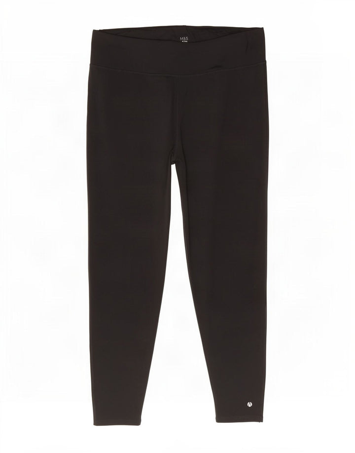 Marks & Spencer Γυναικεία Κολάν UK 22 3XL Μαύρο Πολυεστέρας