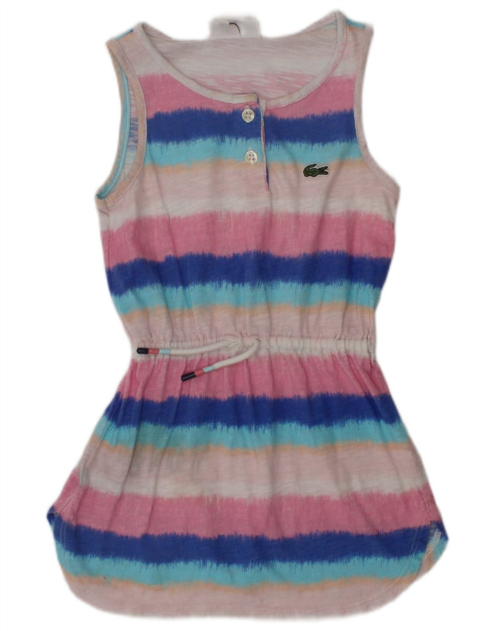 LACOSTE Baby Girls Basic Dress 18-24 Months Multicoloured Striped