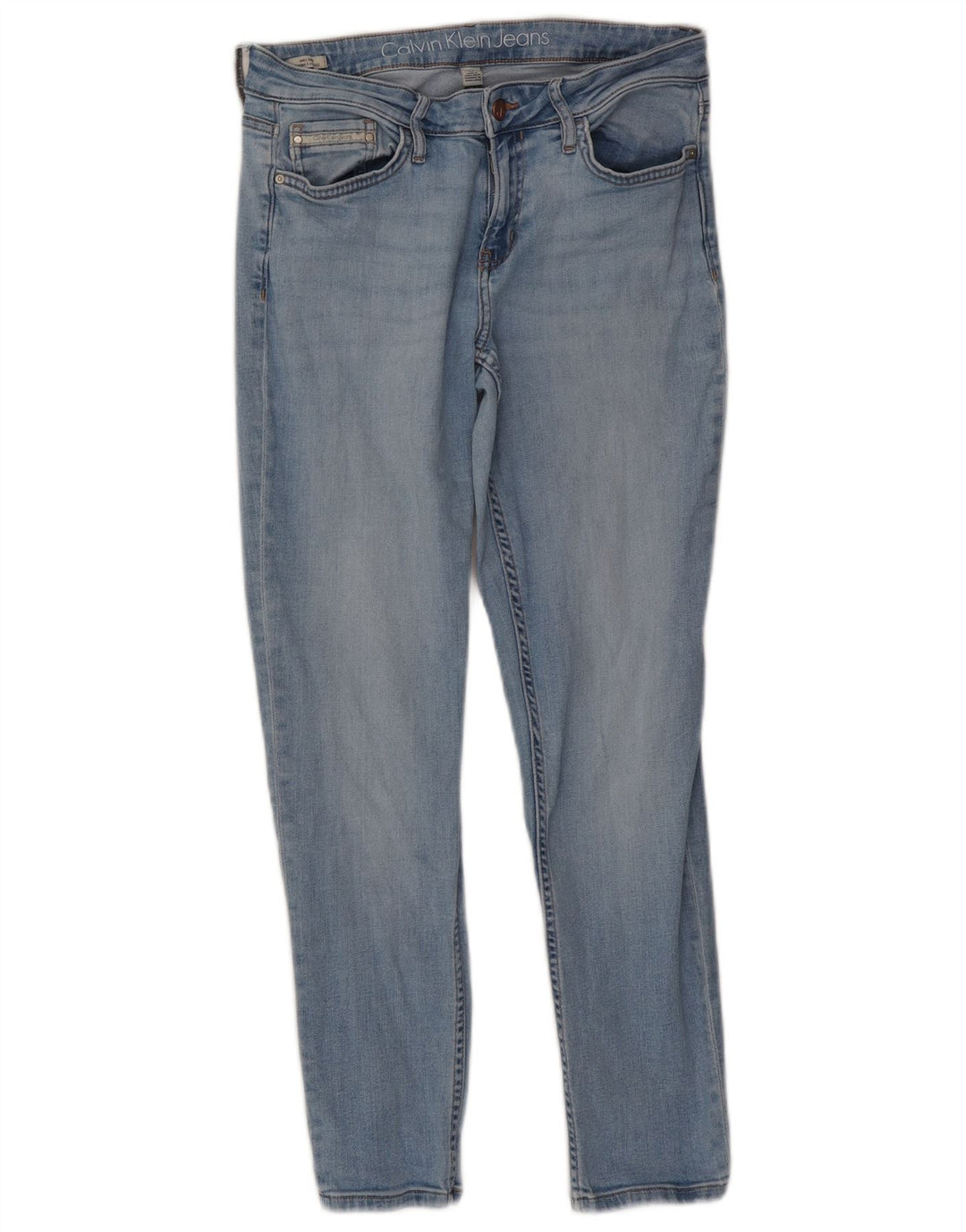 Calvin Klein Γυναικείο Slim Jeans W30 L27 Μπλε βαμβακερό