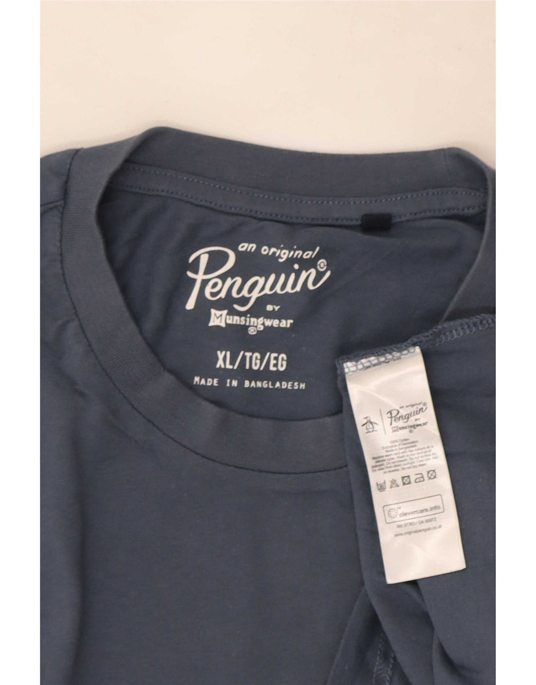 Ανδρικό τοπ Penguin Μακρυμάνικο XL Navy Blue Cotton
