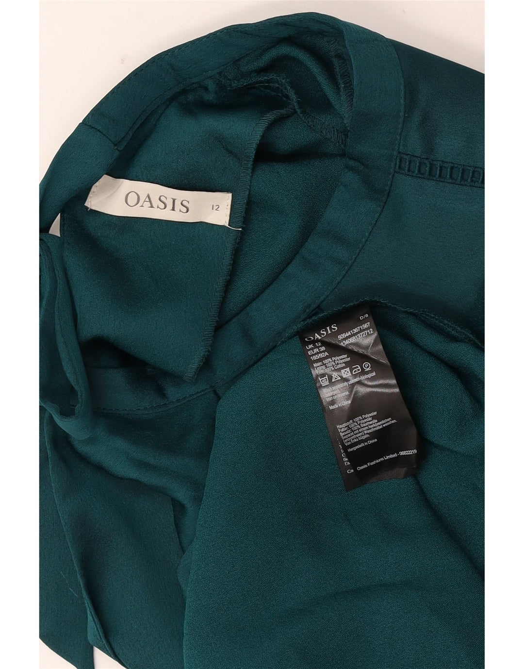 Γυναικείο φόρεμα Oasis A-Line UK 12 Medium Green Polyester