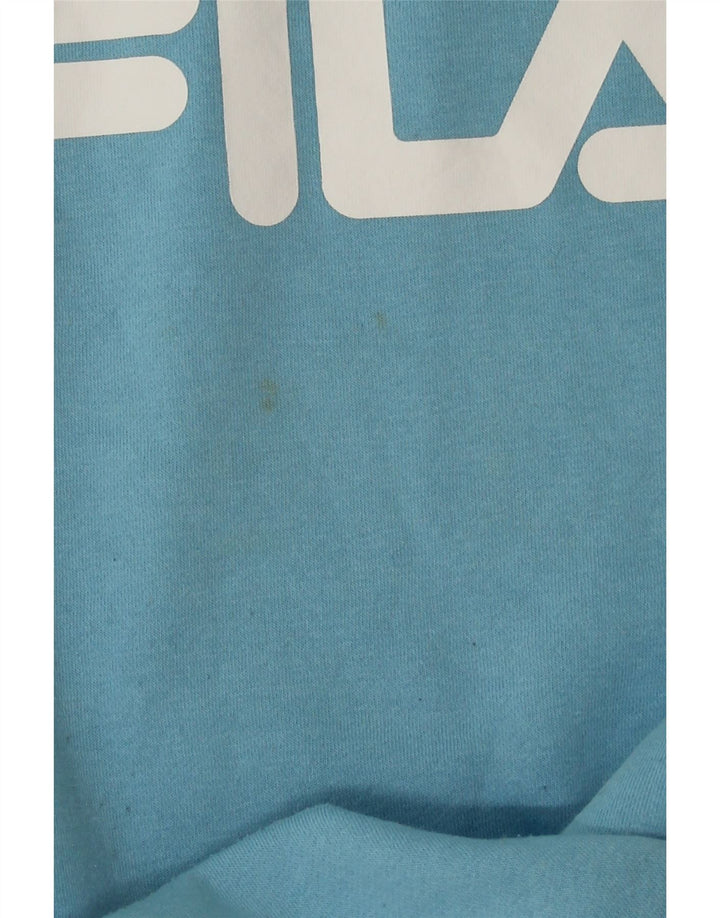 Ανδρικό γραφικό φούτερ Fila Jumper XS Blue Polyester