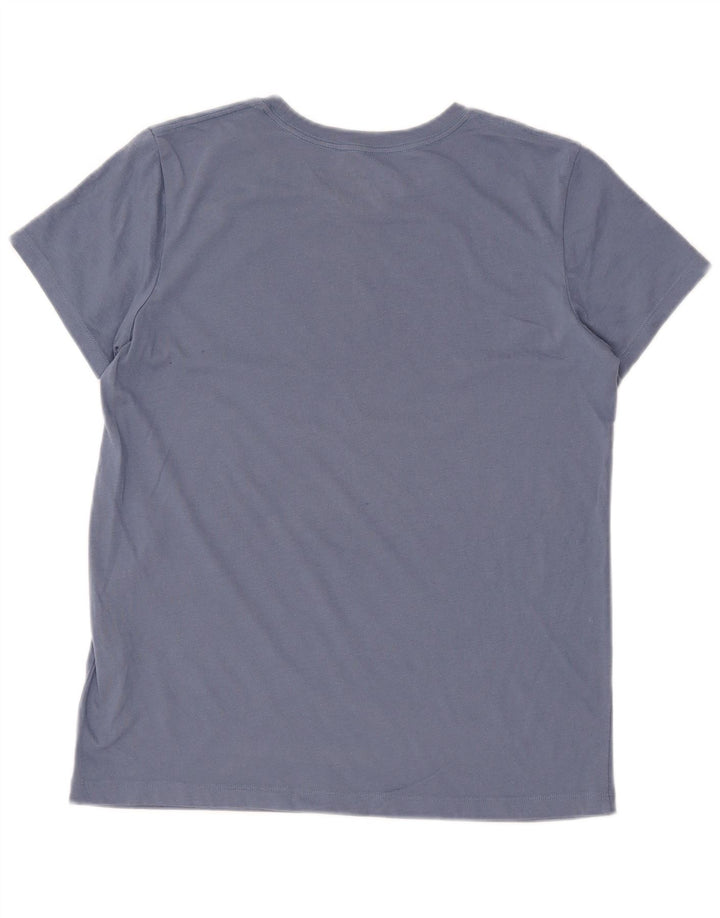 Ανδρικό γραφικό μπλουζάκι Under Armour Top από μεσαίο μπλε βαμβακερό