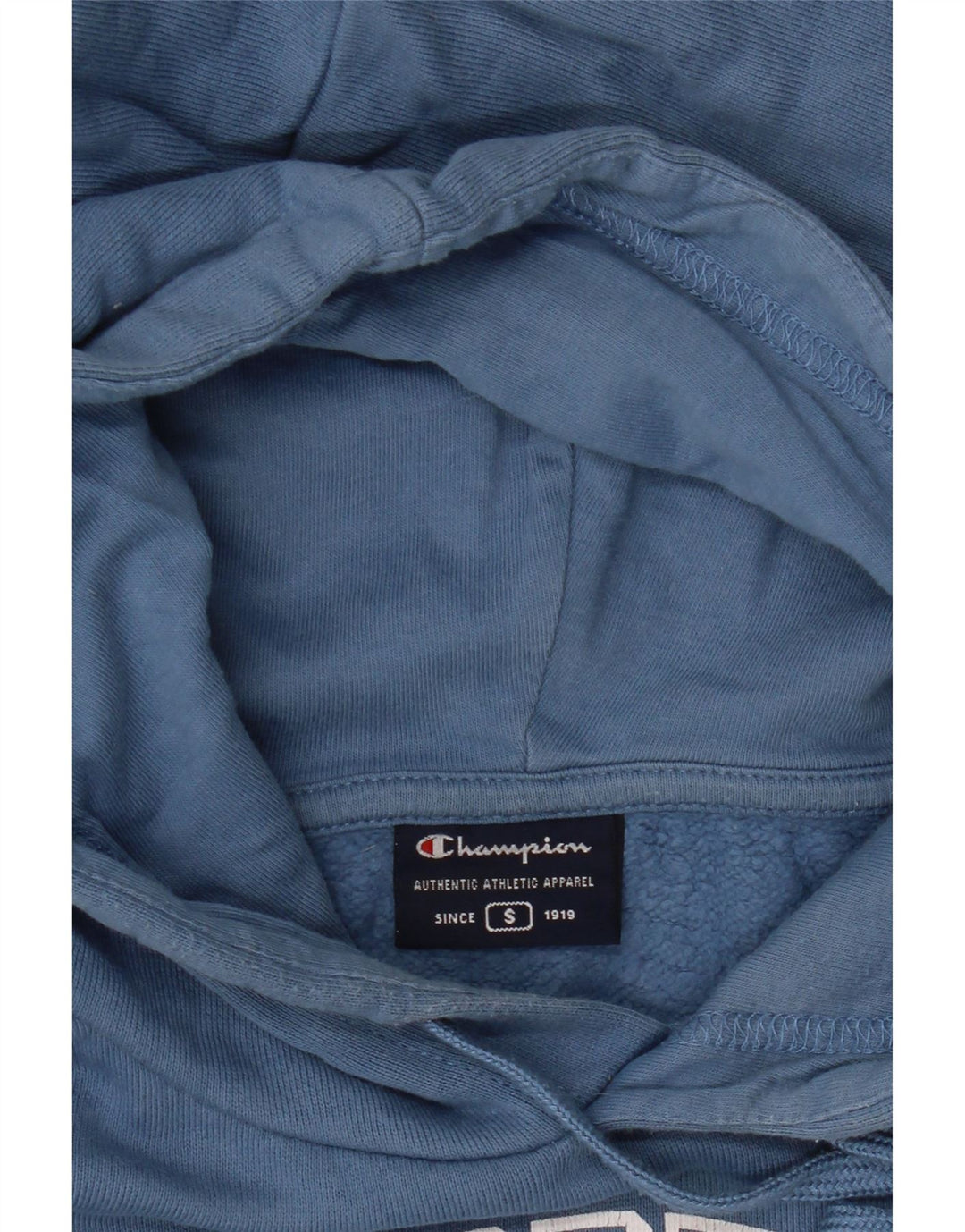 CHAMPION Womens Duke University Oversized Hoodie Jumper UK 10 Small Blue