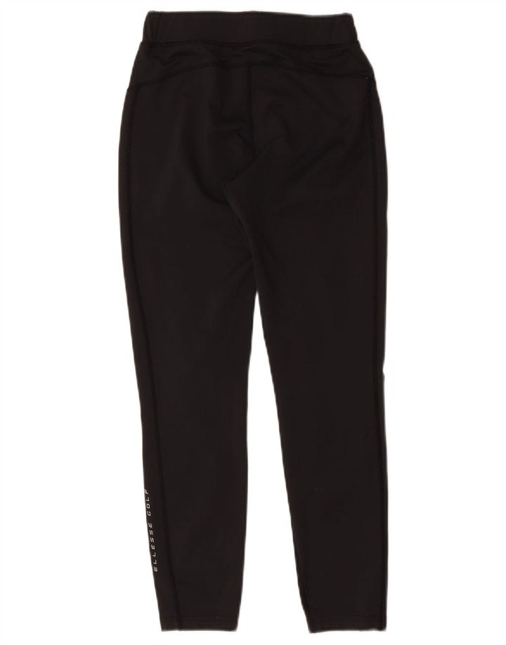 Ellesse Γυναικεία γραφικά Crop κολάν UK 8 Small Black Polyester