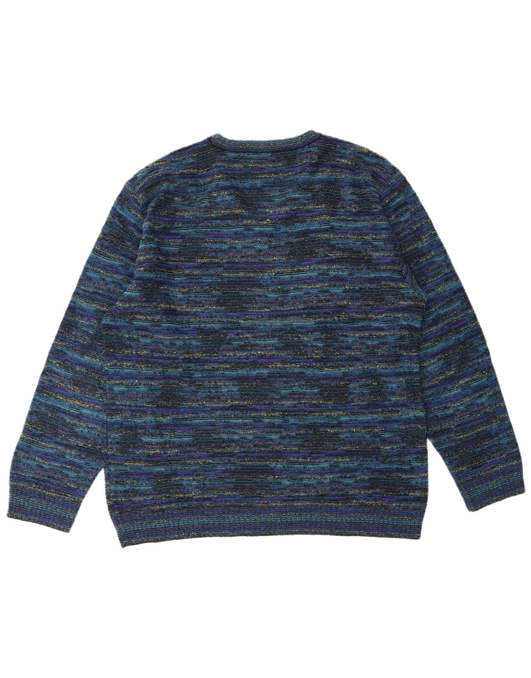 GIANNI SGARBI Ανδρικό πουλόβερ με λαιμόκοψη με V λαιμόκοψη IT 52 Μεγάλο μπλε μαλλί