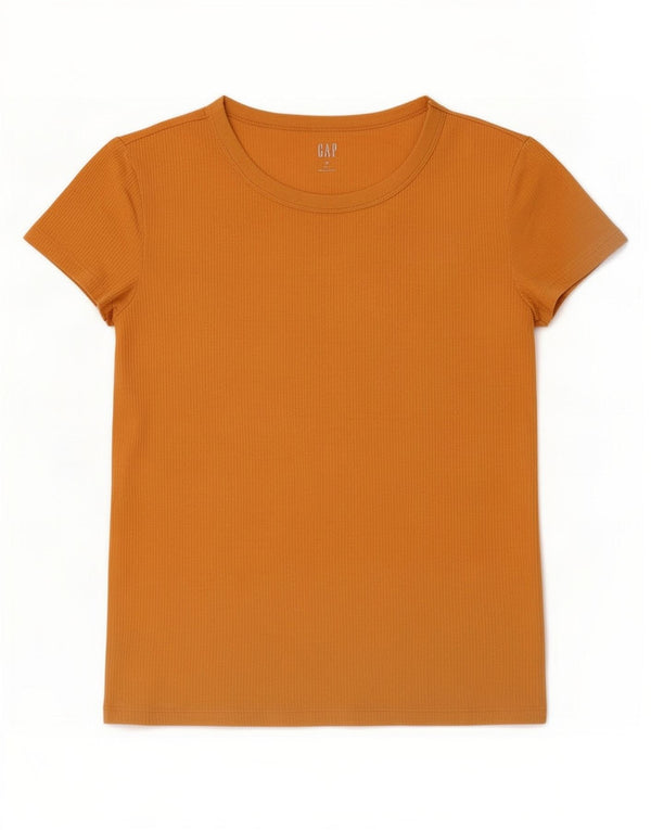 Gap Γυναικείο T-Shirt Top UK 10 Small πορτοκαλί βαμβακερό