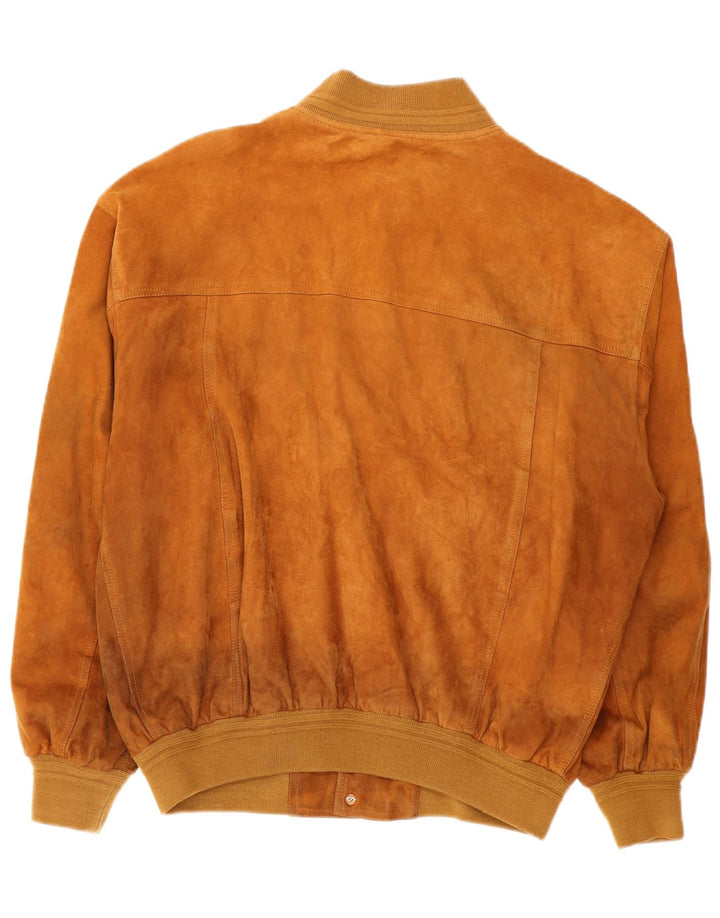 Vintage Ανδρικό Suede Jacket IT 54 2XL Καφέ Δερμάτινο