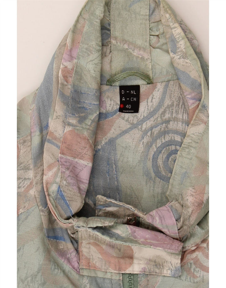 VINTAGE Womens Oversized Windbreaker Jacket EU 40 Medium Green Vintage Vintage and Second-Hand Vintage from Messina Hembry 