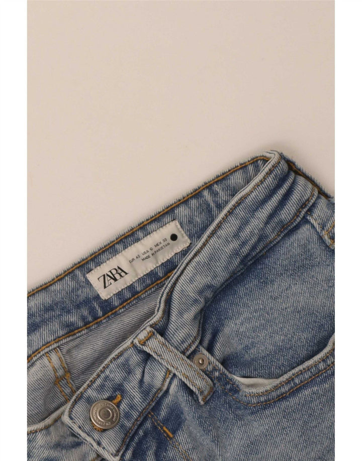 Zara Γυναικείο Cropped Jeans EU 42 Large W32 L24 Blue