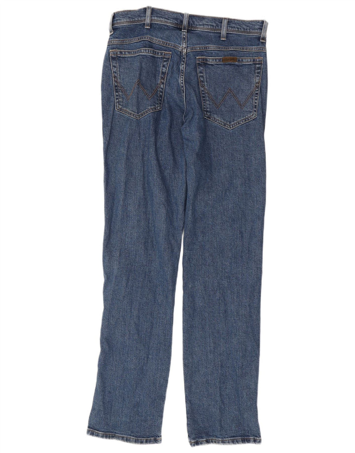 Ανδρικό τζιν WRANGLER Regular Fit ίσιο W33 L34 Μπλε βαμβακερό