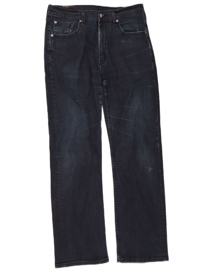 Levi's Mens 506 Straight Jeans W34 L32 Navy Blue Cotton