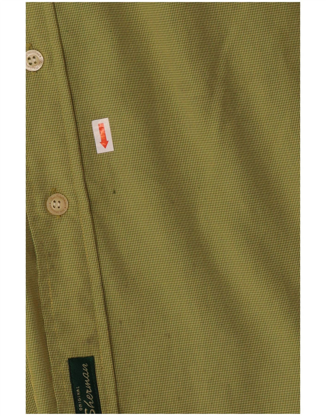 BEN SHERMAN Ανδρικό πουκάμισο XL Πράσινο Houndstooth