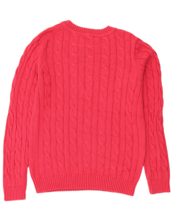 Crew Clothing Γυναικεία πουλόβερ με λαιμό σκάφος UK 8 Μικρό κόκκινο βαμβακερό