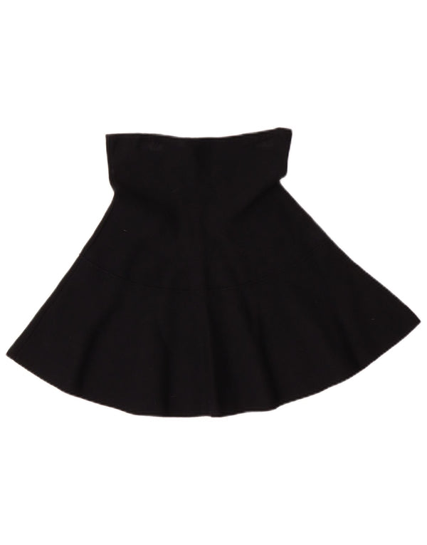 Zara Γυναικεία Ψηλόμεση Φούστα A-Line Medium W24 Μαύρη βισκόζη