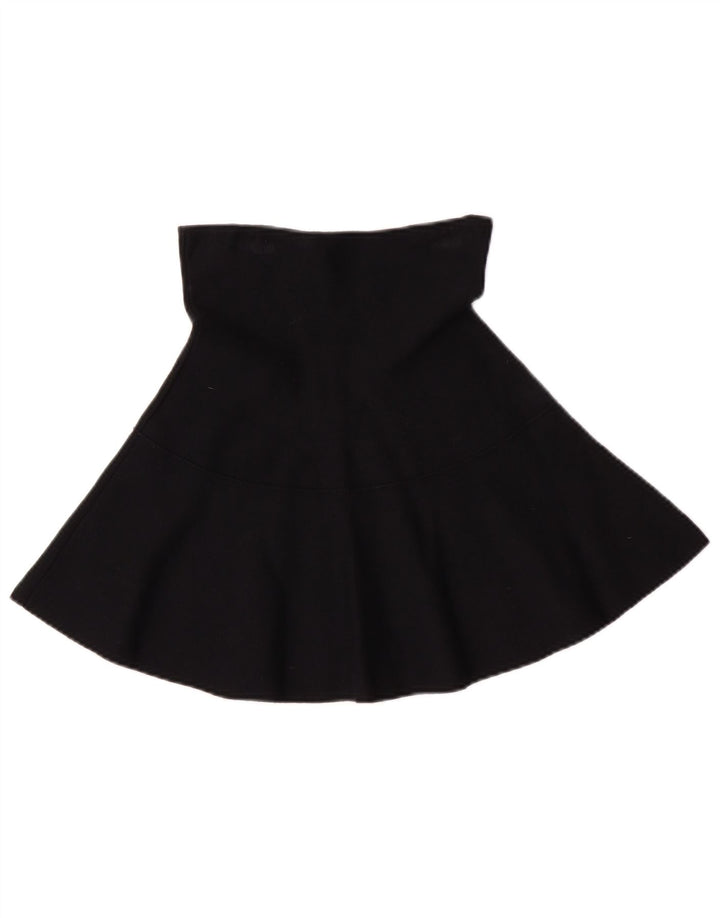 Zara Γυναικεία Ψηλόμεση Φούστα A-Line Medium W24 Μαύρη βισκόζη