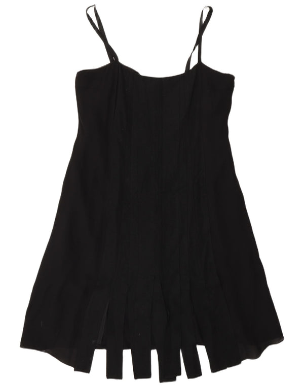 Fenn Wright Manson Γυναικείο φόρεμα A-Line UK 16 Large Black Silk